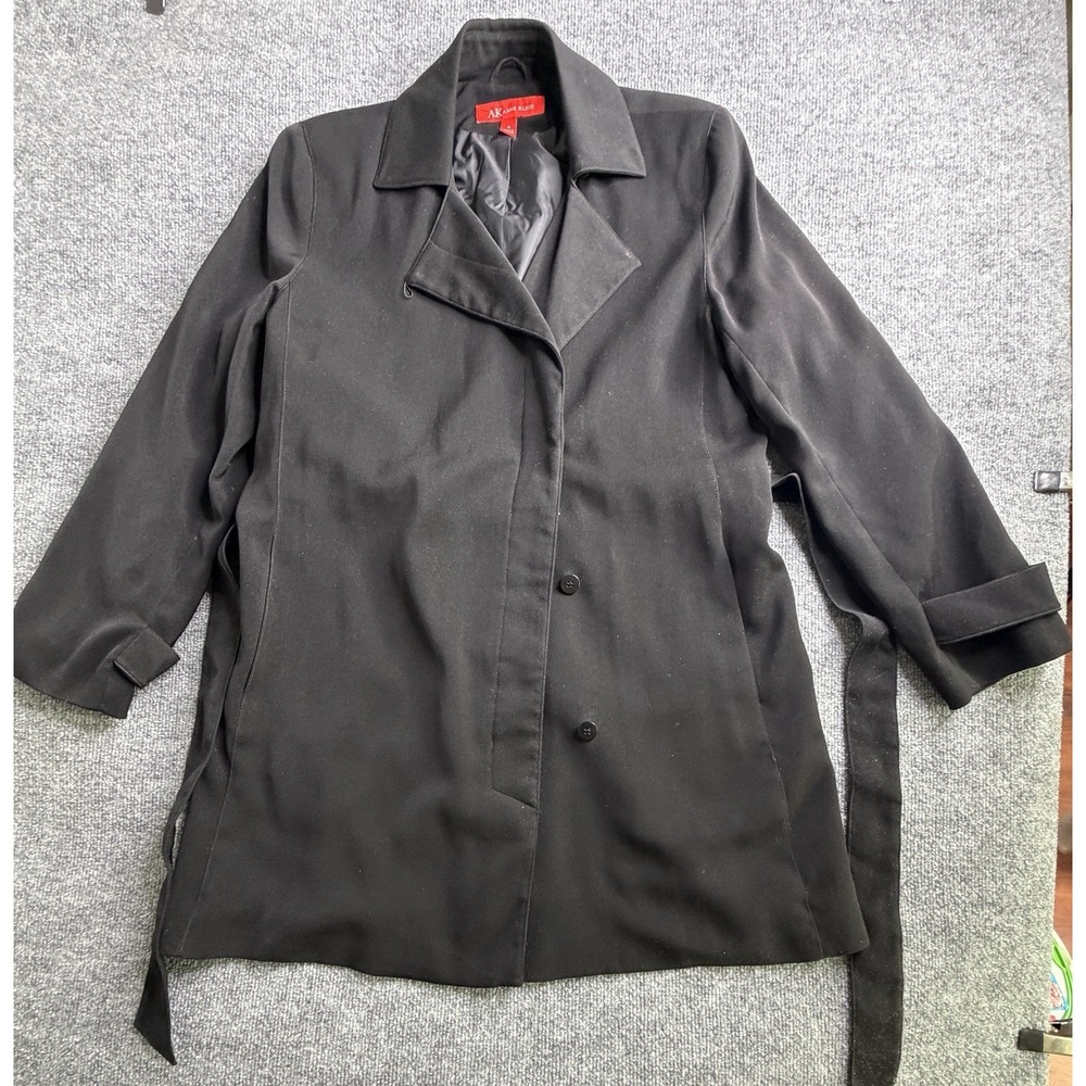 Gallery‎ Trench Coat Women's 4 Belted Waist Detective